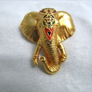 AJC Elephant Brooch
